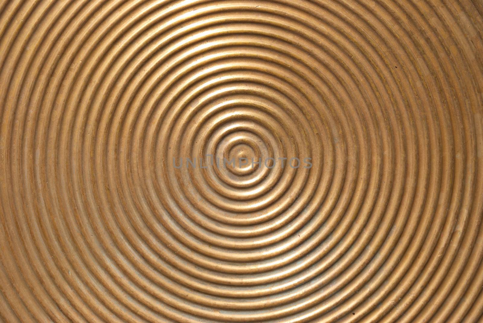 Abstract circle metal plate. by vapi
