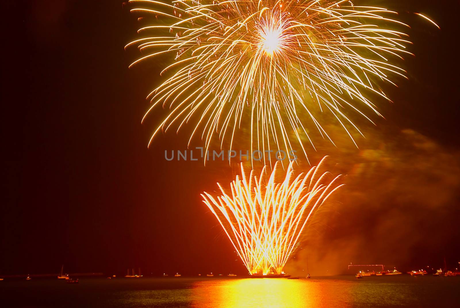 Salute above the bay. Sevastopol.