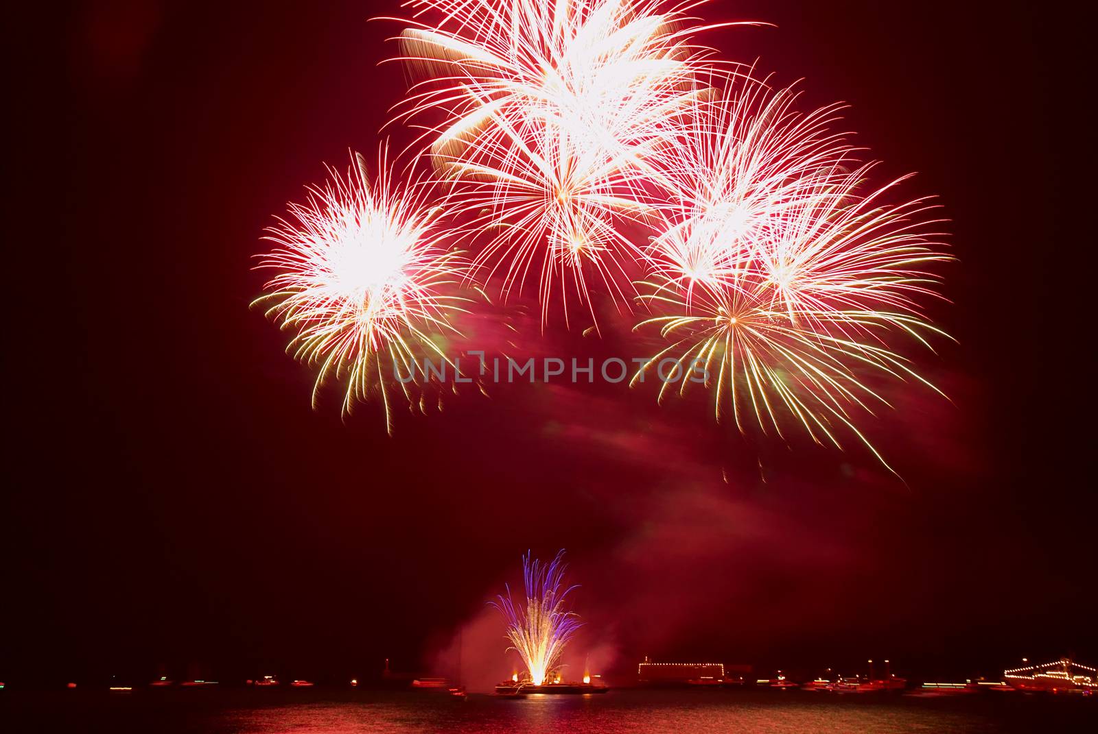 Salute above the bay. Sevastopol.