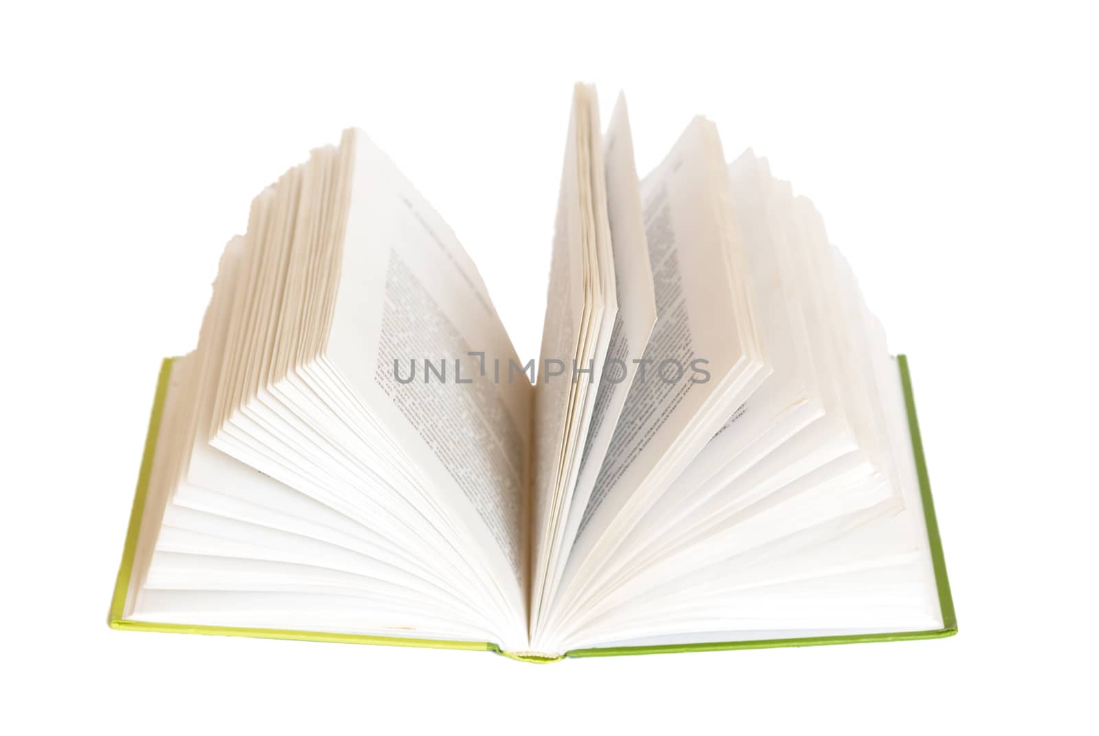 Open book on white background. by vapi