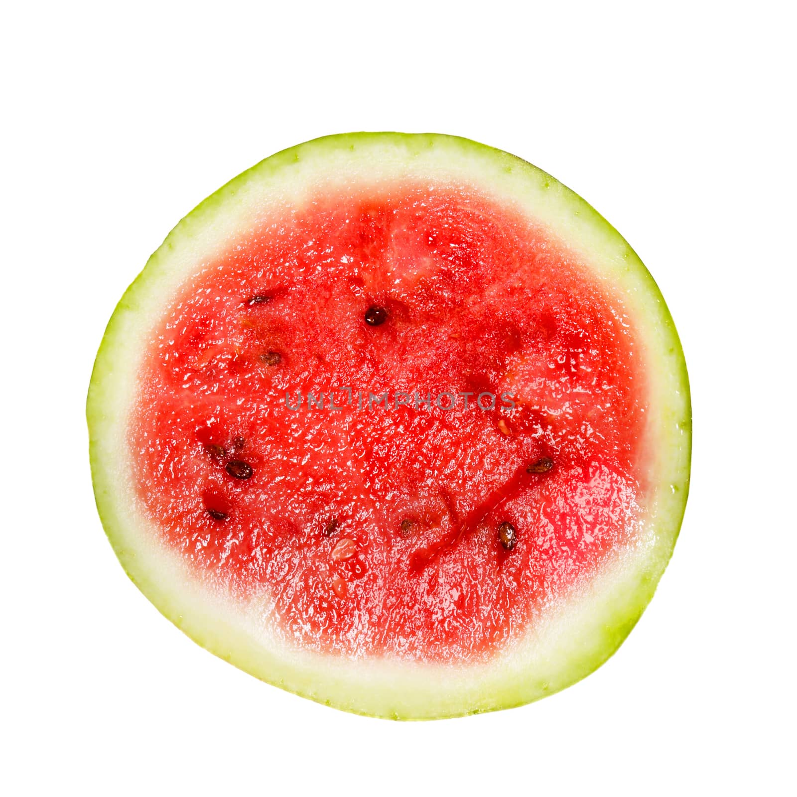 Red watermelon isolated on white.