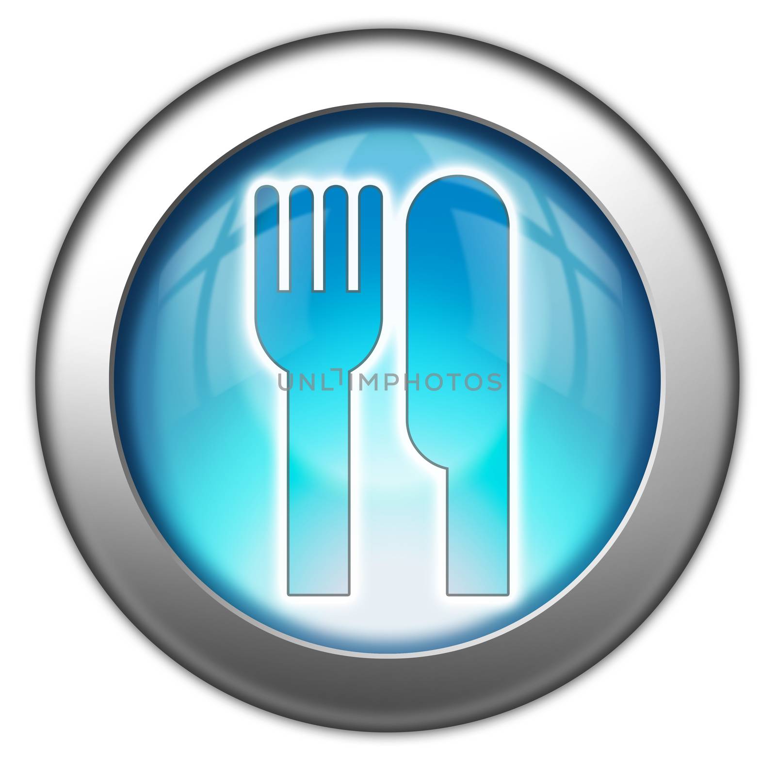 Icon, Button, Pictogram with -Eatery, Restaurant- symbol
