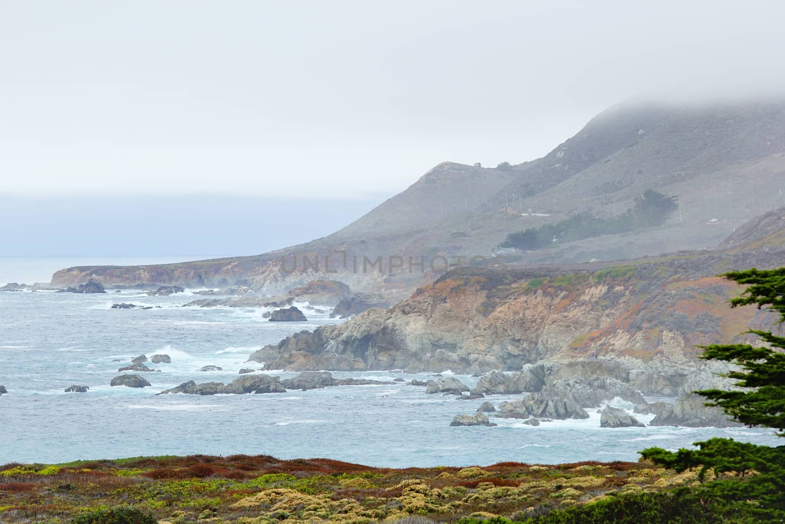beautiful scenic from Big Sur, Highway 1, California, USA