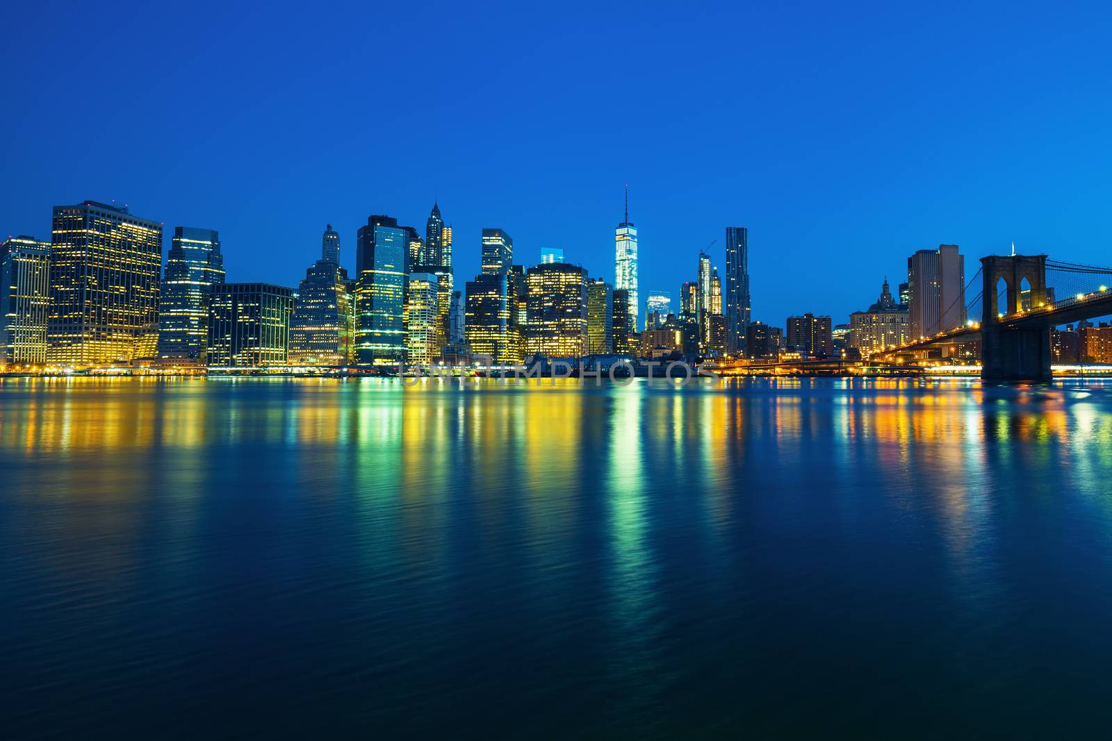 New York City Manhattan midtown at dusk by vwalakte