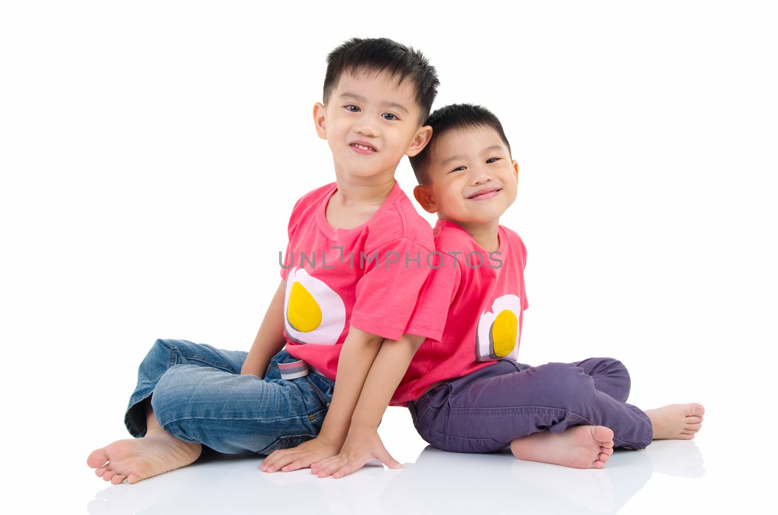 Portrait of lovely asian kids