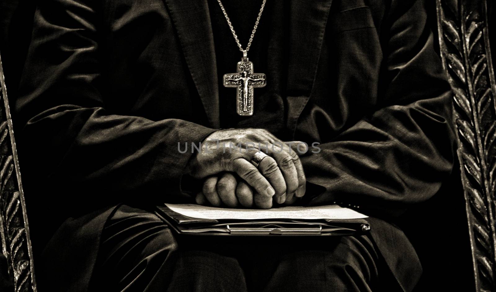 A monk in prayer by JRTBurr
