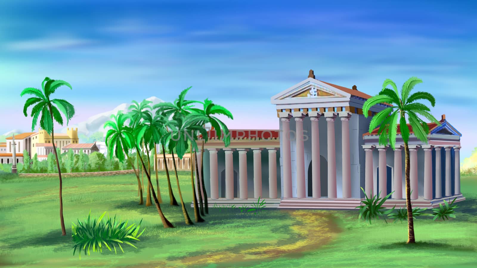 Ancient Greek Temple by Multipedia