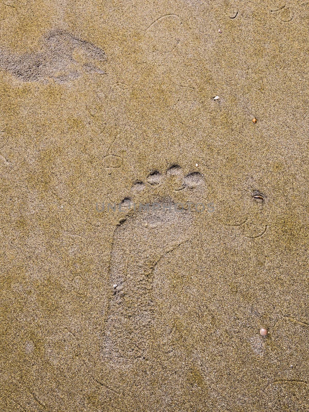 Footprint in the sand by simpleBE