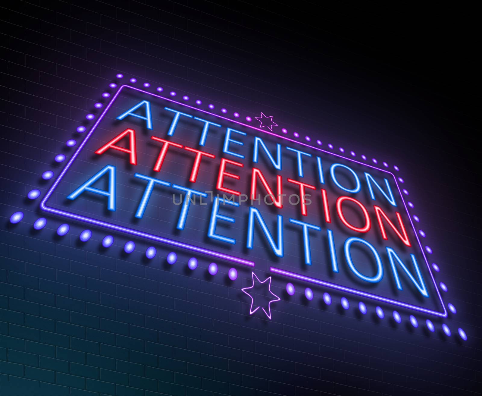 Attention sign concept. by 72soul