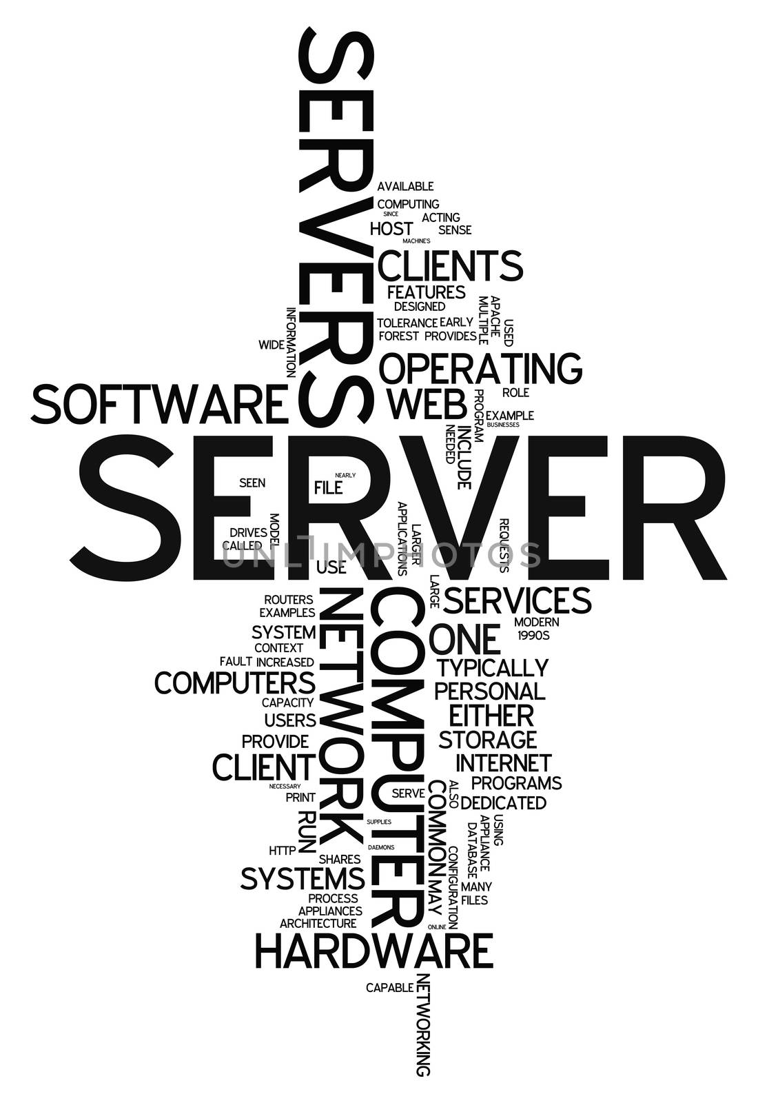 Word Cloud with Server related tags