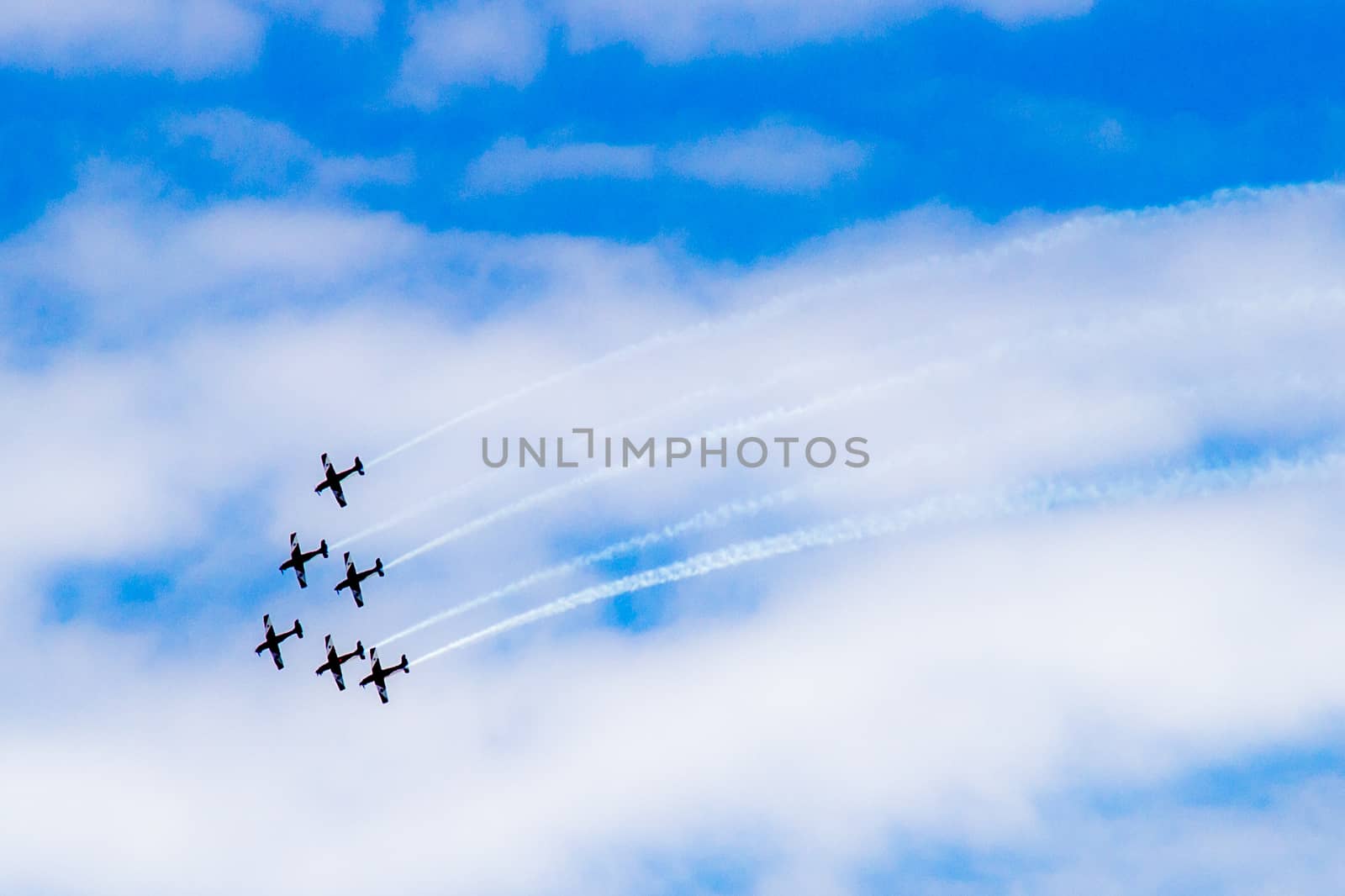 The Roulettes plane formation aerobatic display