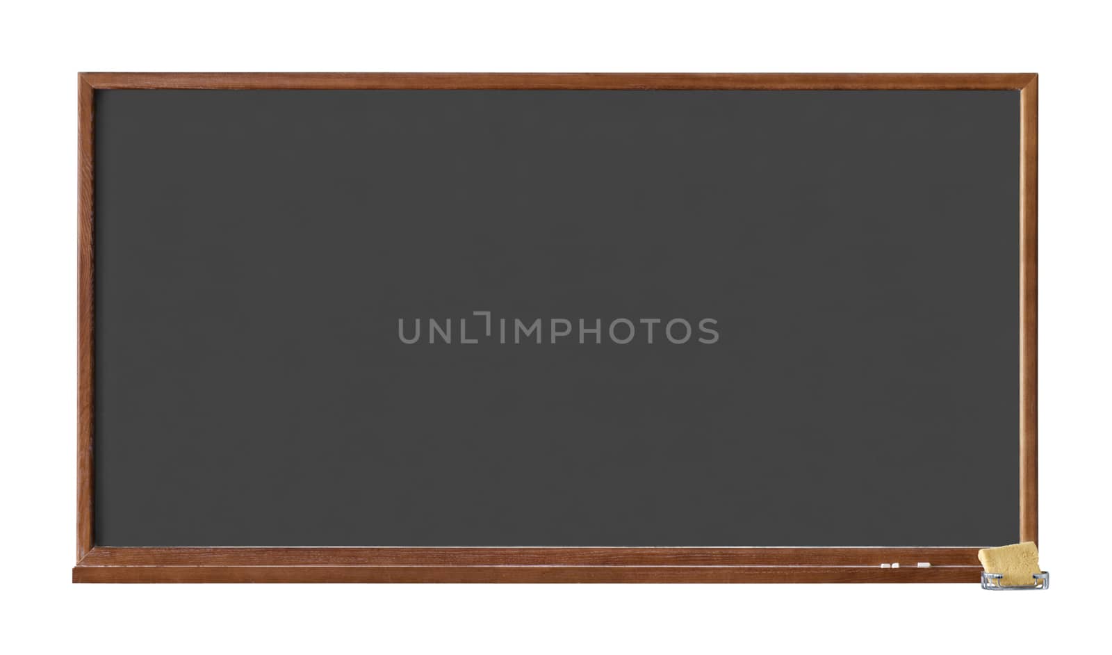 Black school board isolated on white background with clipping path