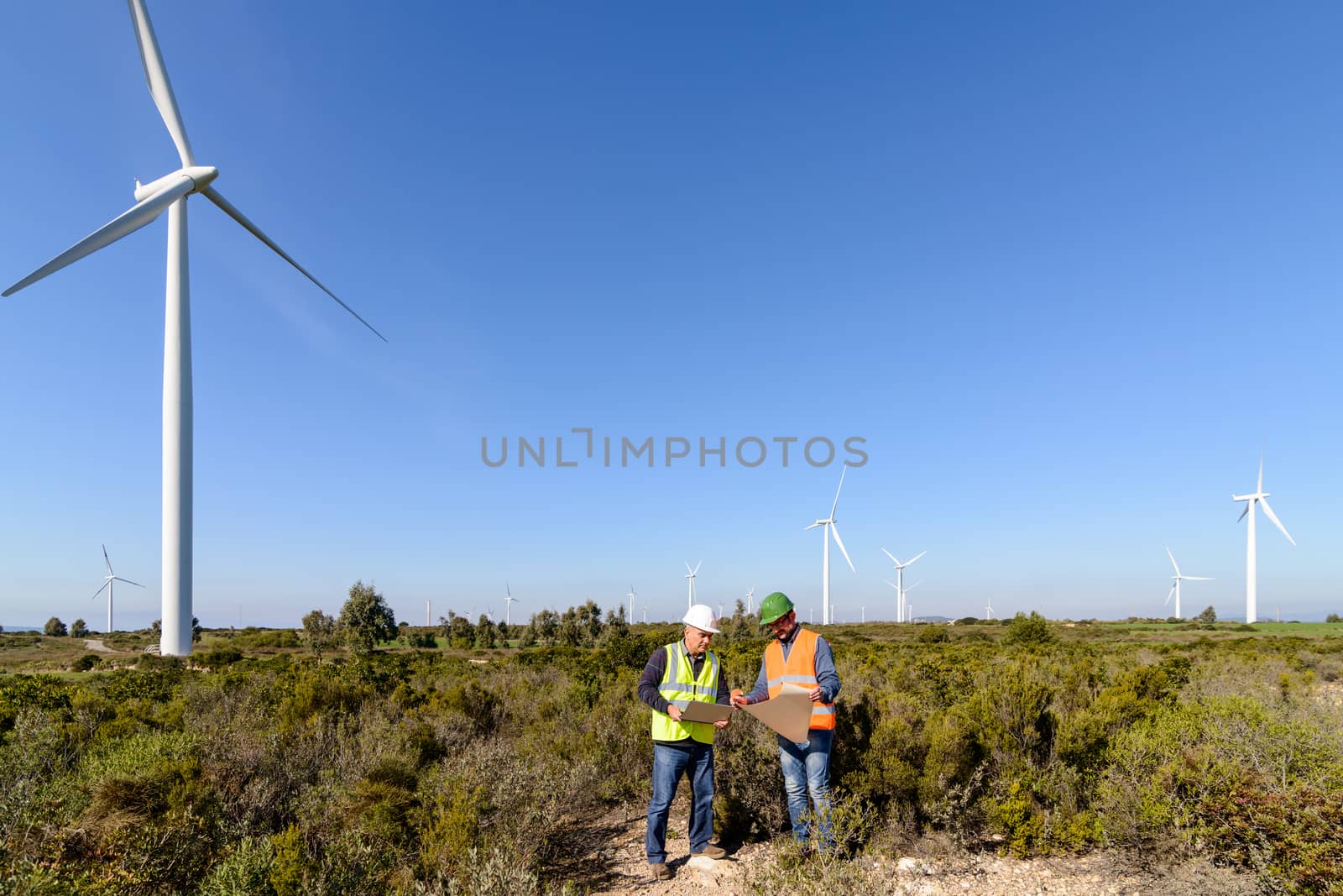 Engineers of wind turbine control projects and production.