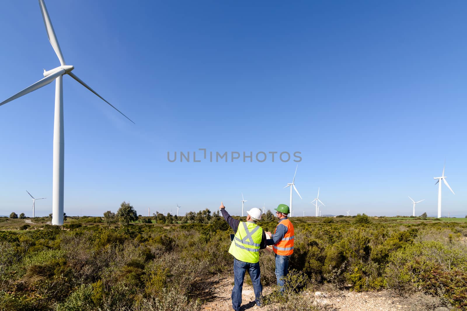 Engineers of wind turbine control projects and production.