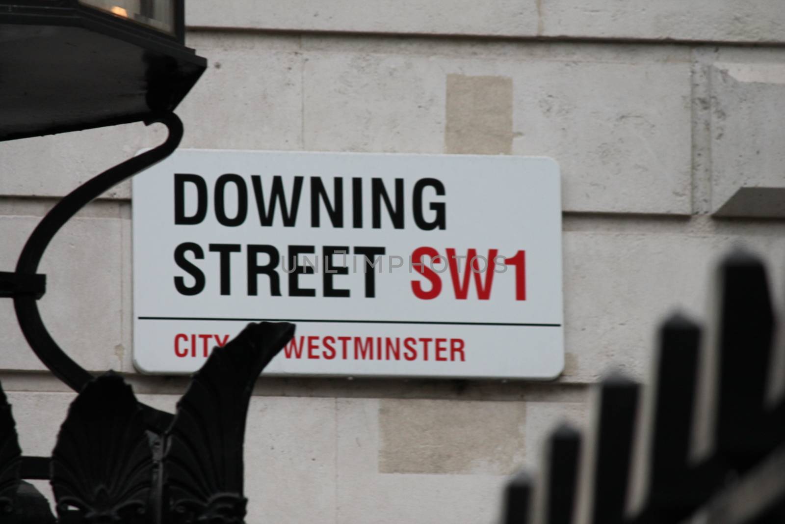 LONDON, UK - MARCH 9TH 2014: Downing Street in Westminster, London onthe 9th March 2014. by cheekylorns