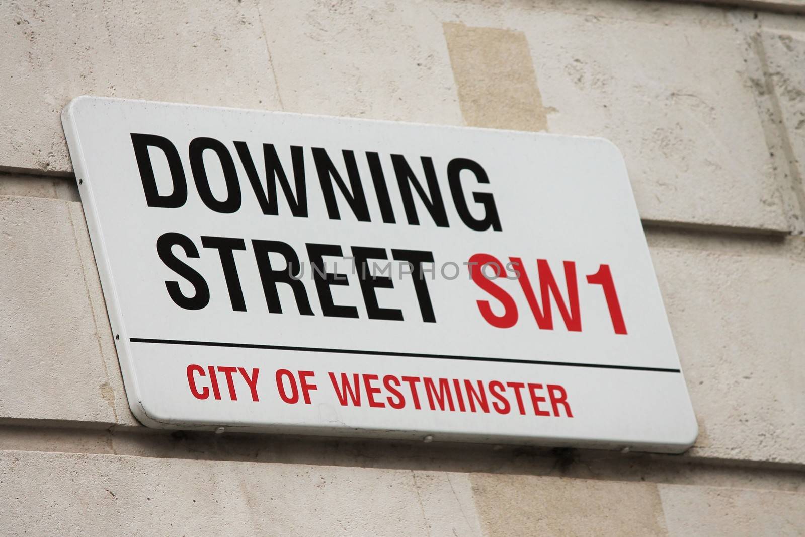 LONDON, UK - MARCH 9TH 2014: Downing Street in Westminster, London onthe 9th March 2014. by cheekylorns