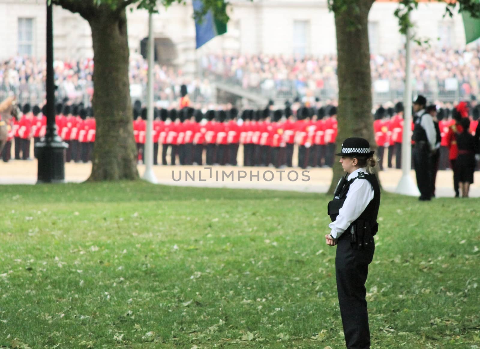 London, UK-June 11 2016, coldstream soldier of the royal guard, June 11.2016 in London