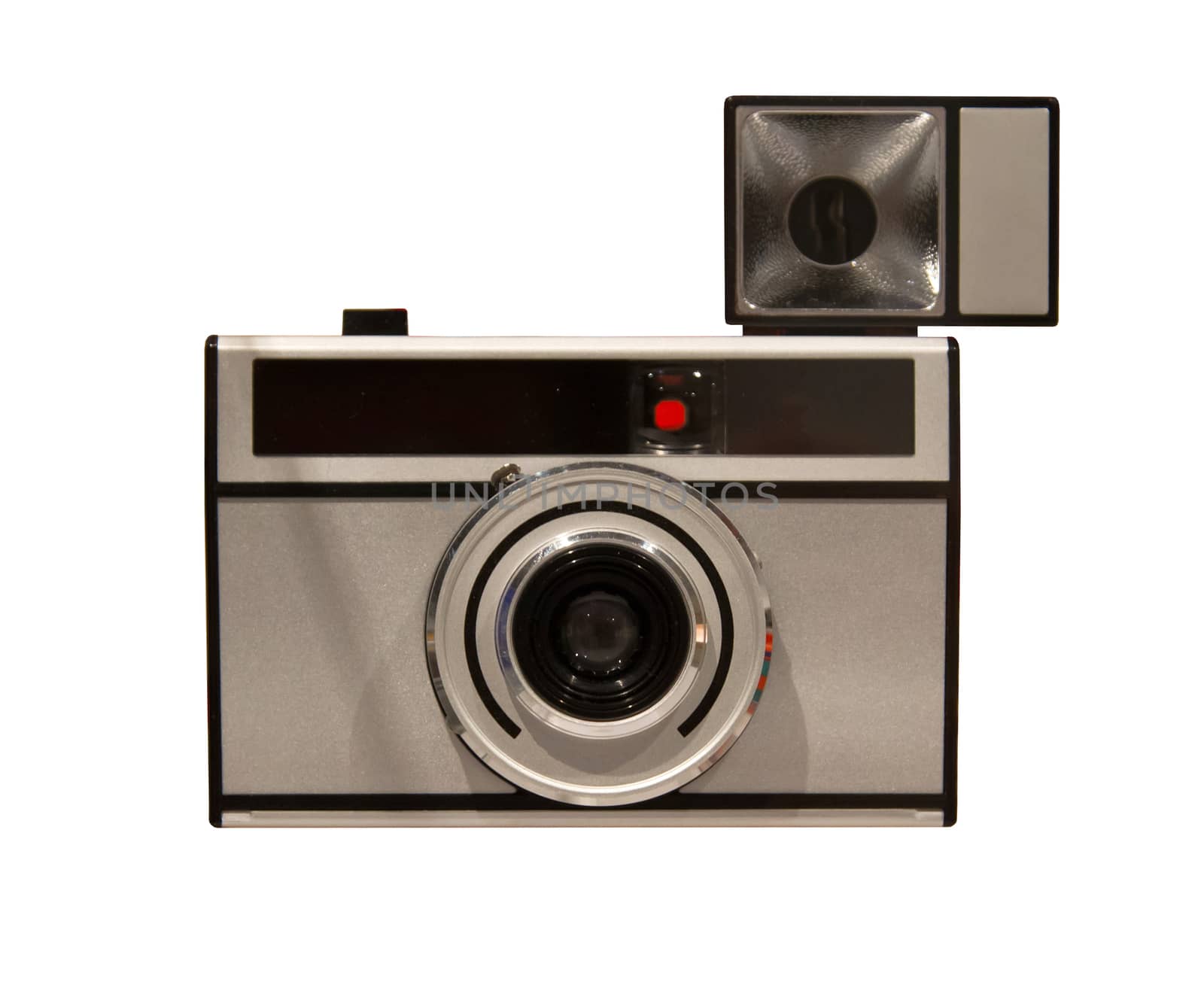 Old camera, isolated on a white background