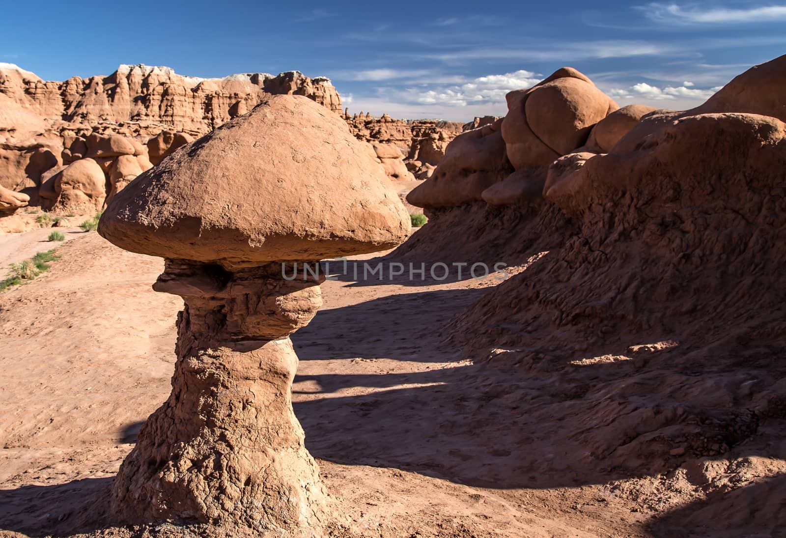 Rock formation called a "goblin" at Goblin Valley State Park, Utah.