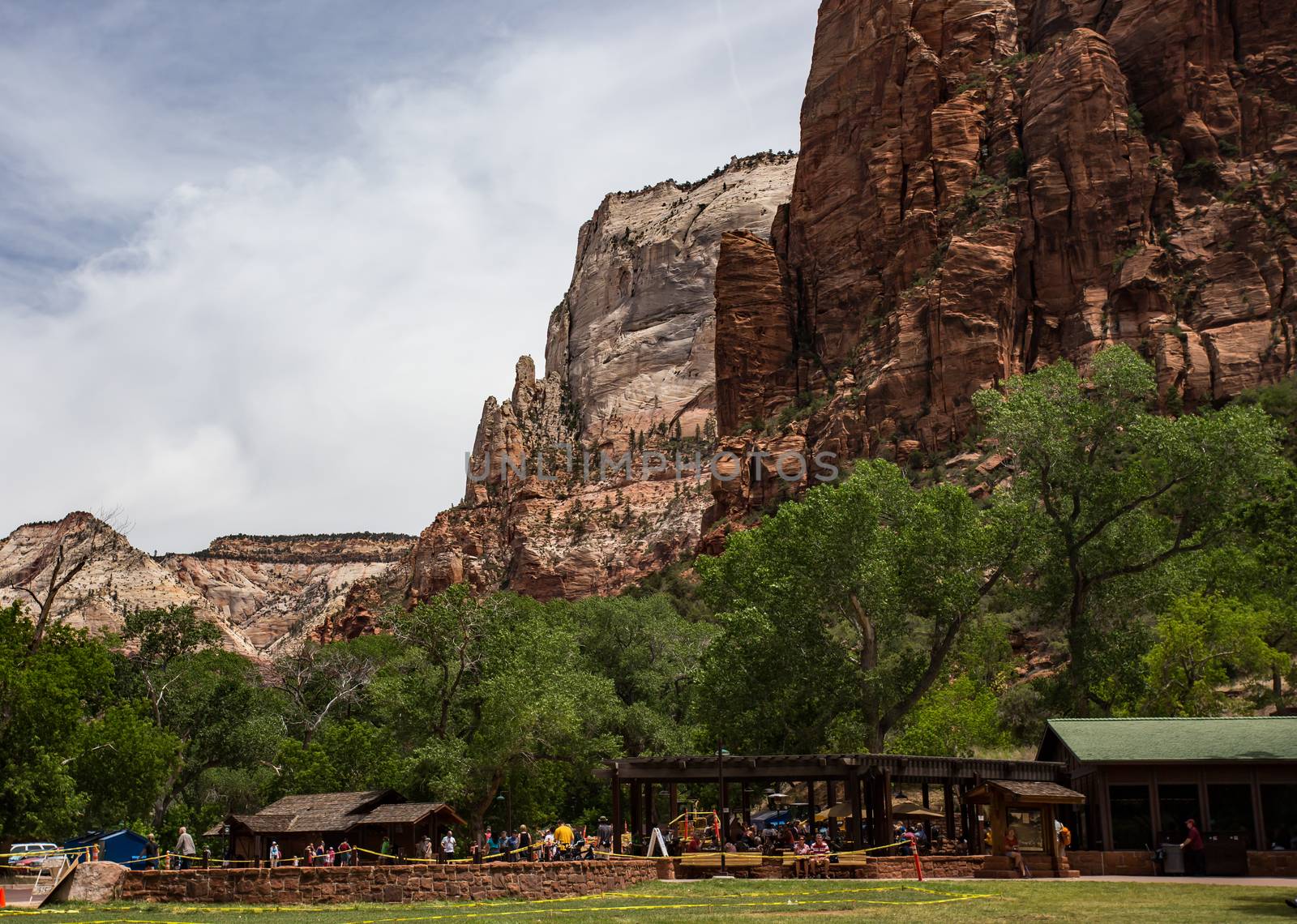 Park headquarters at Zion National Park, Utah.