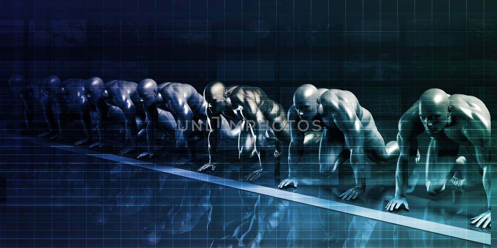 Technology Theme or Themed Background with Binary Data
