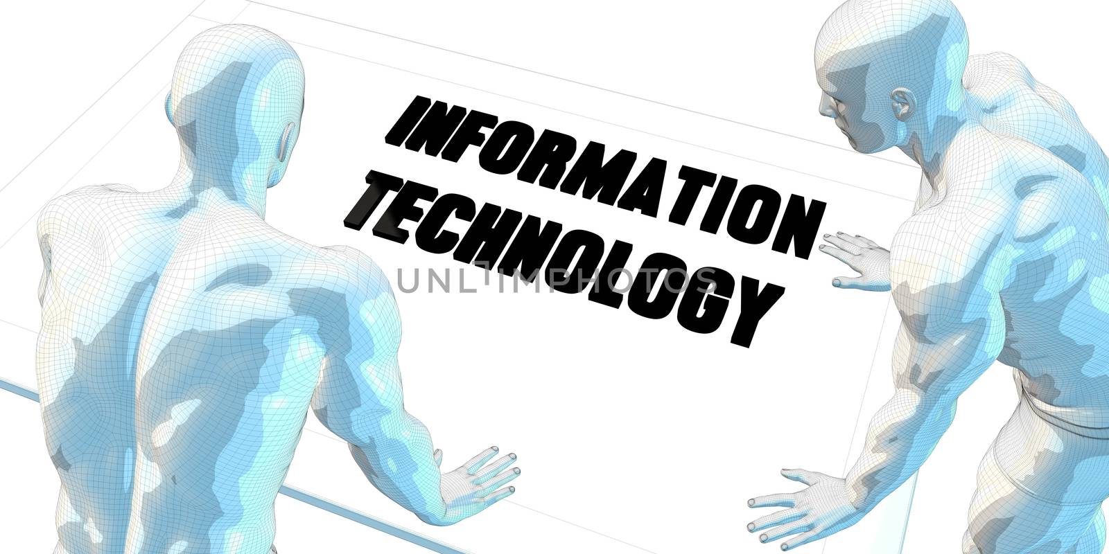 Information Technology Discussion and Business Meeting Concept Art