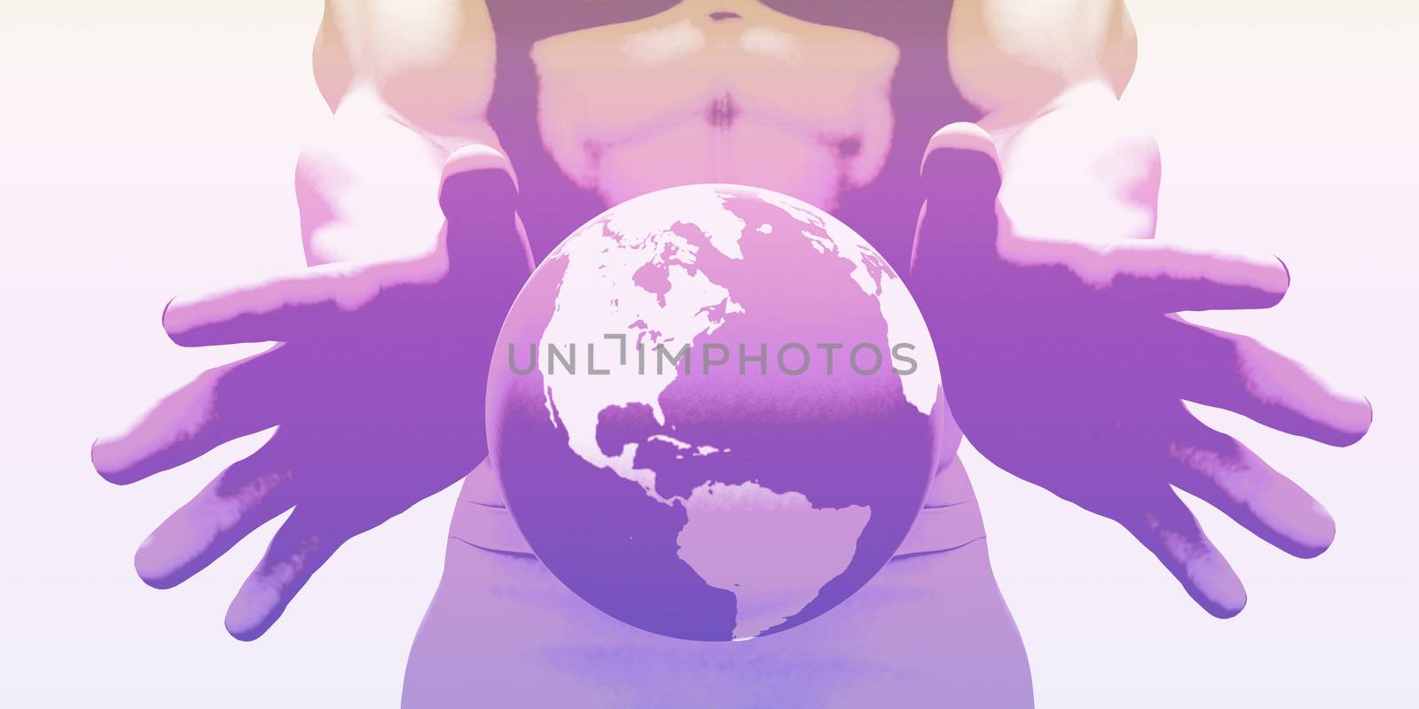 Global Technology Solutions on the Internet Concept Art