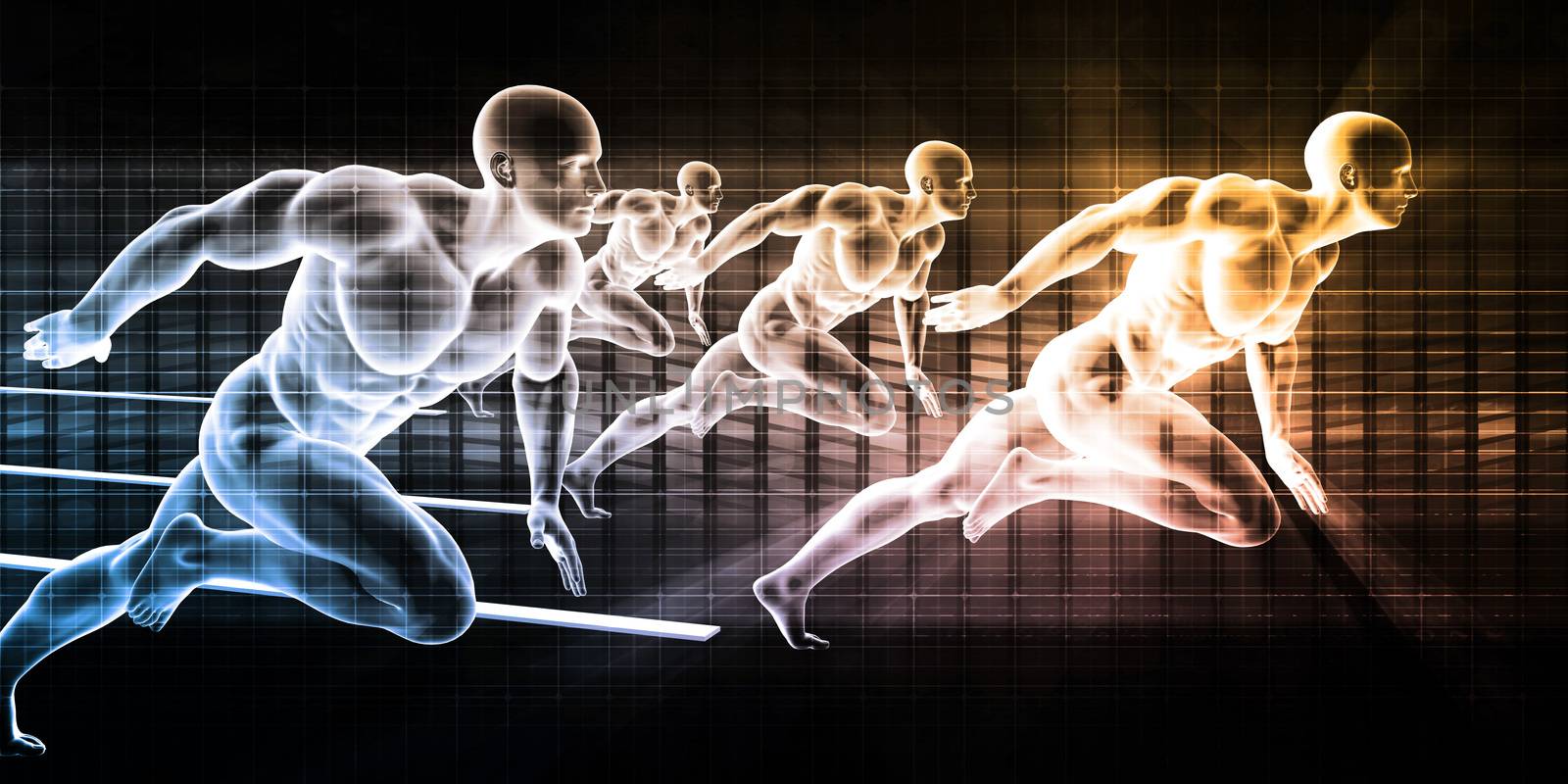 Technology Solutions as a Presentation Background Art