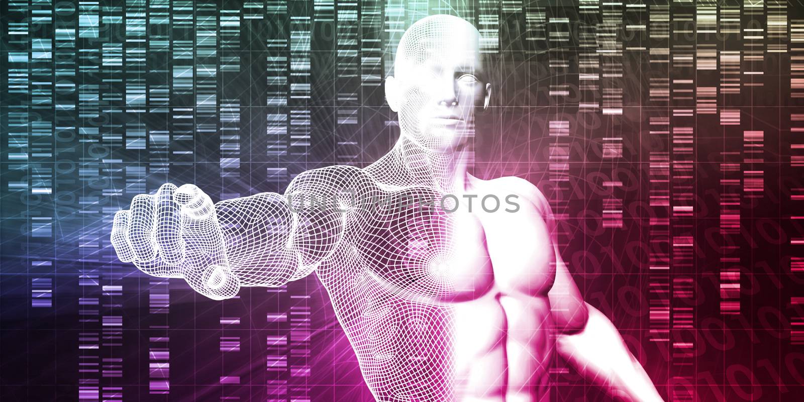 Scientific Research and Genetic DNA Science Concept