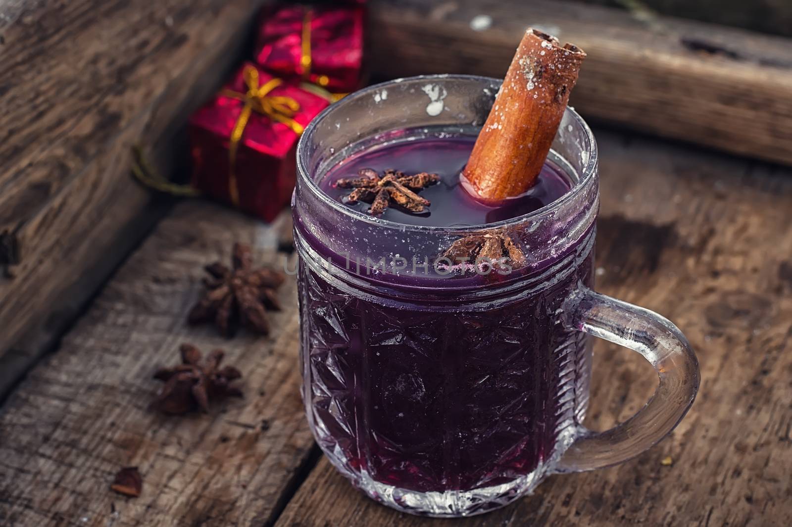 A glass of mulled wine by LMykola