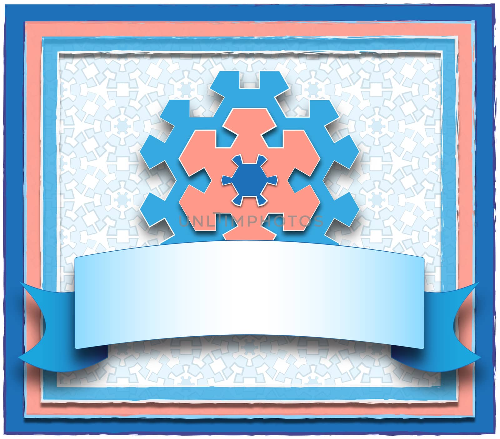 card with a winter theme and the place for your text