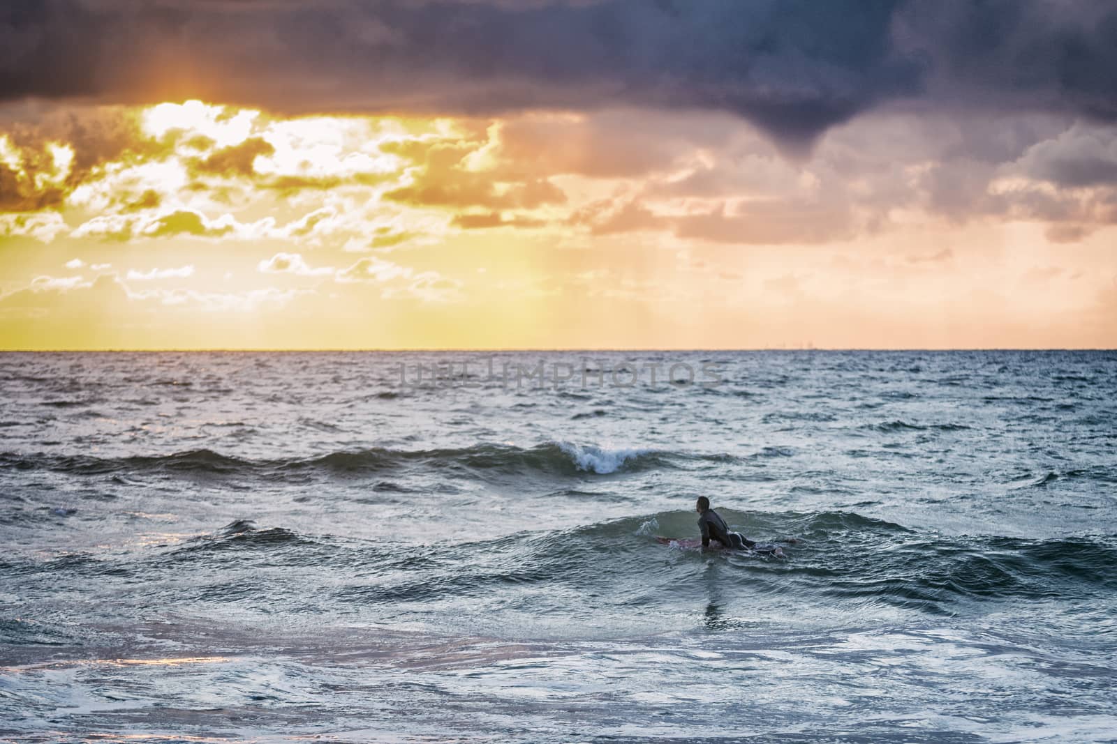 Surfing beach in northern Denmark