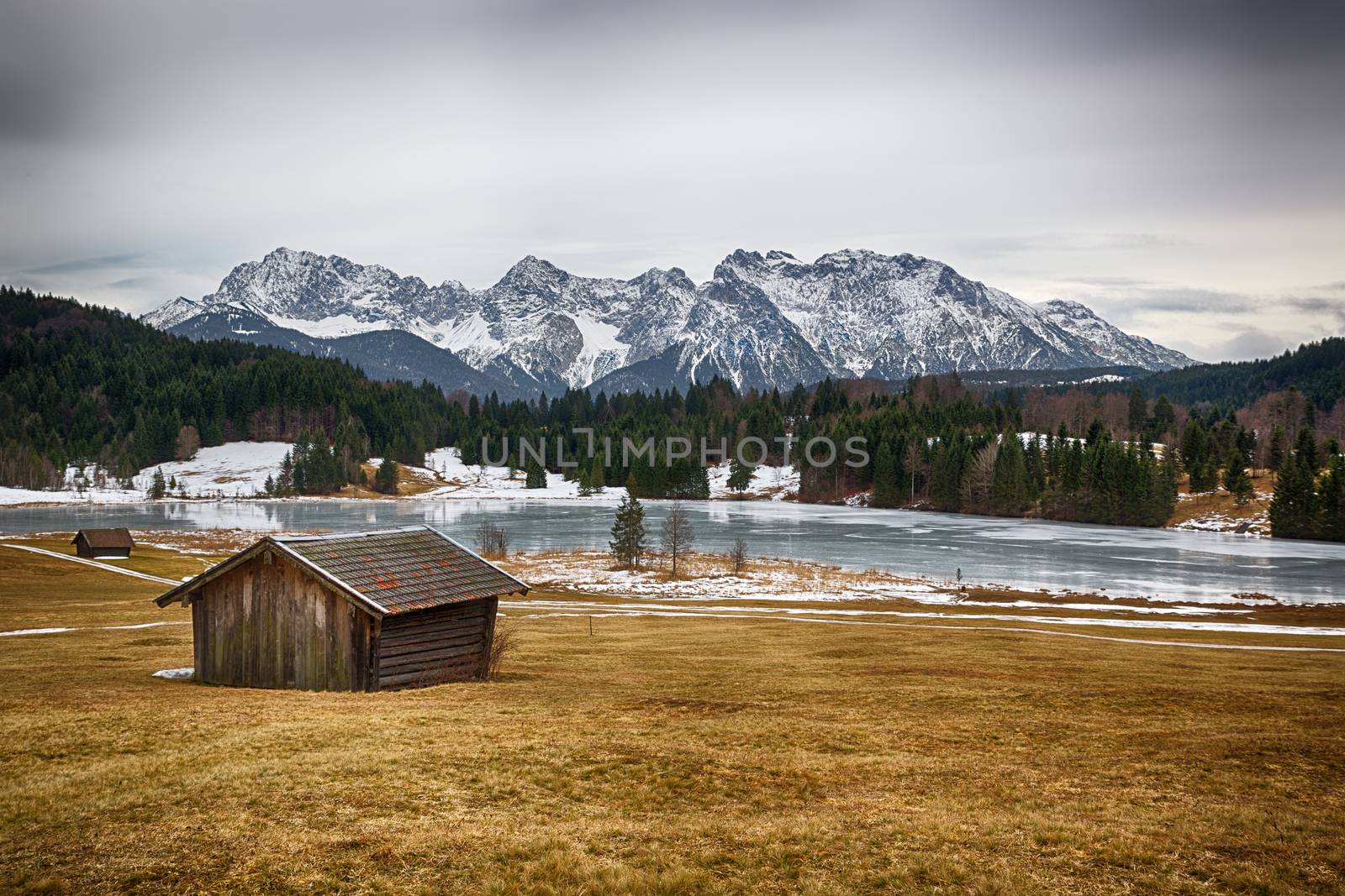 Geroldsee at wintertime, Krun, German Alps by fisfra