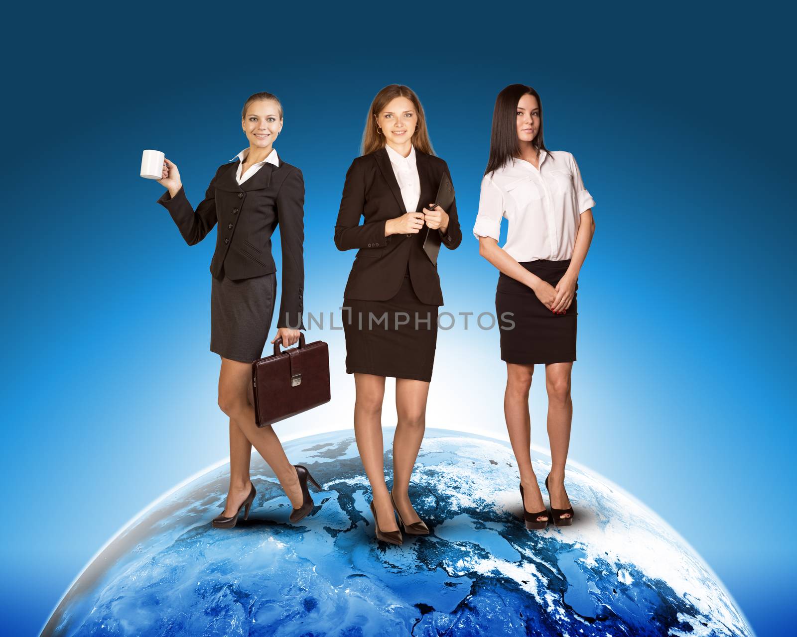 Business ladies on earth by cherezoff