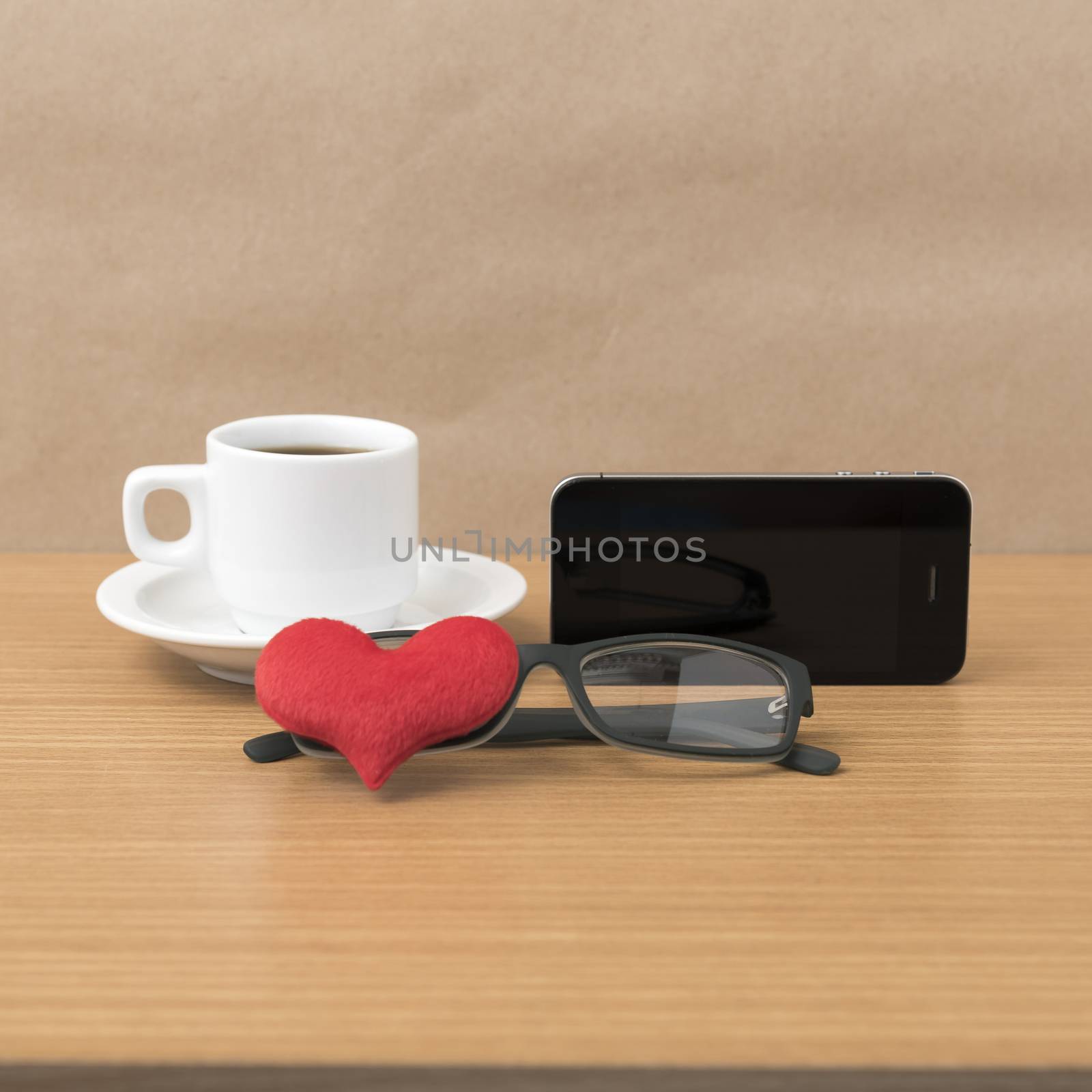coffee,phone,eyeglasses and heart by ammza12