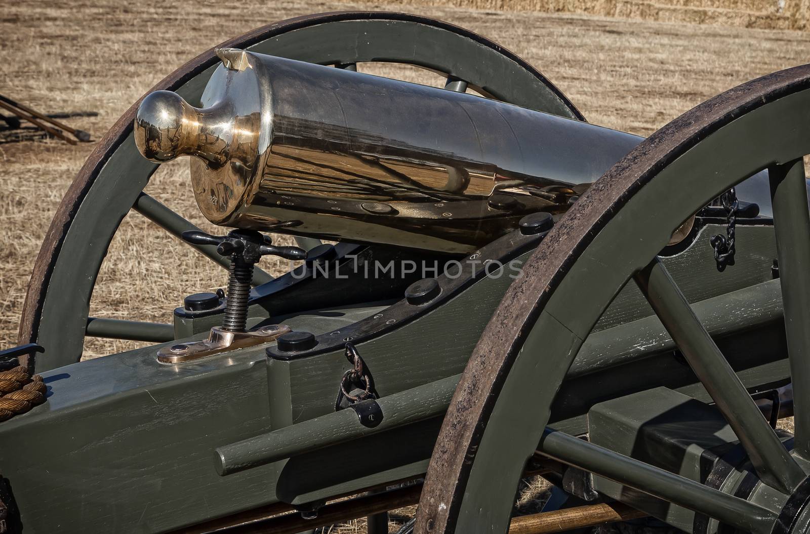 Civil War era cannon, Civil War Reenactment at Hawes Farm in Anderson, California.