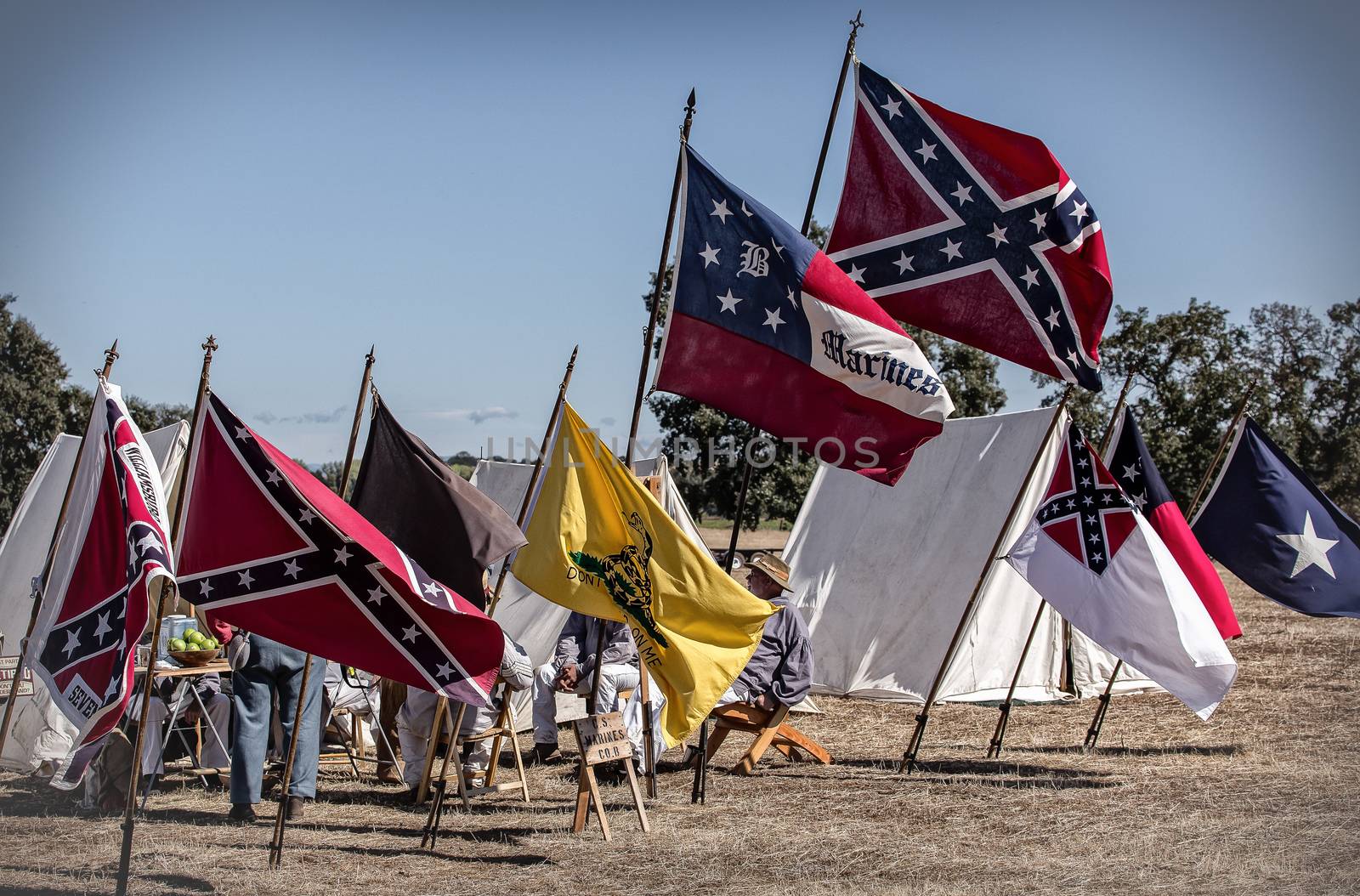 Confederate Camp, Civil War reenactment in Anderson, California. Photo TakenSeptember 27, 2014: