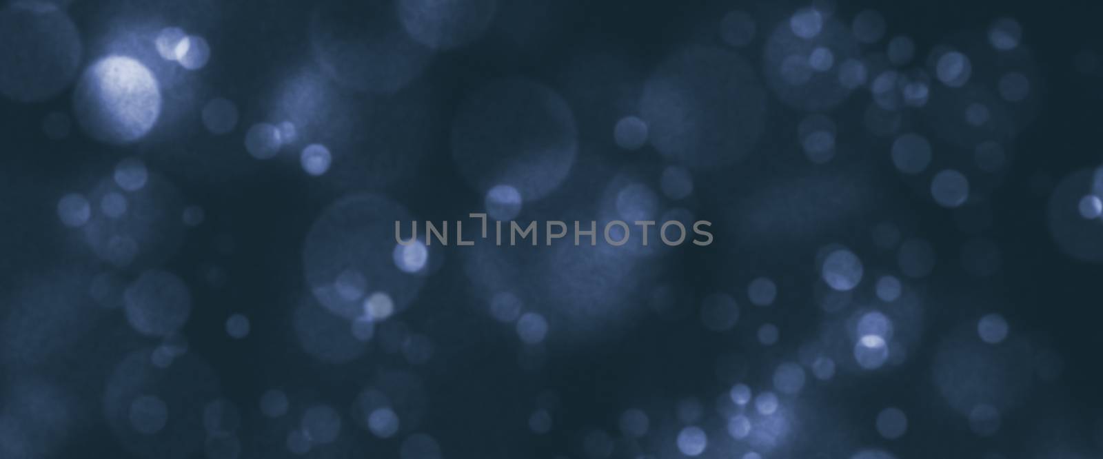 Bokeh Blurred Background representation of virtual abstract universe, outer space, orbit of planets