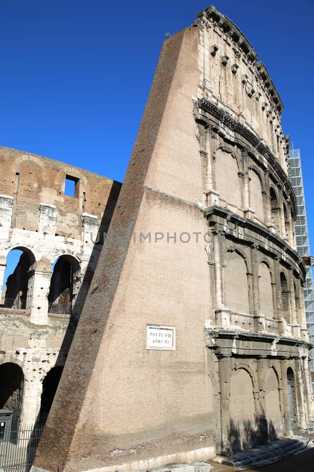 The Colosseum in Rome, Italy