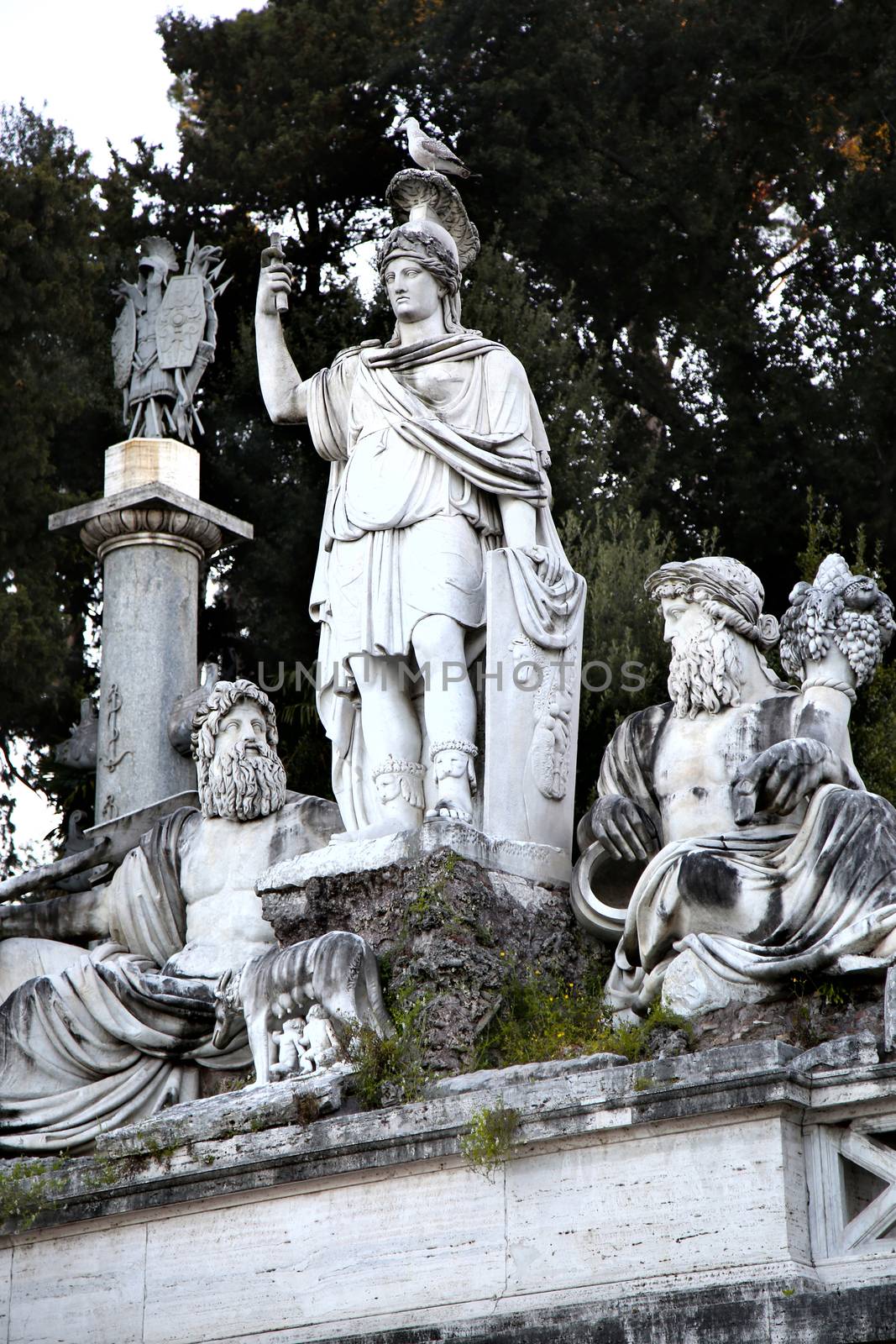 Fountain of Dea di Roma in Roma, Italy by vladacanon