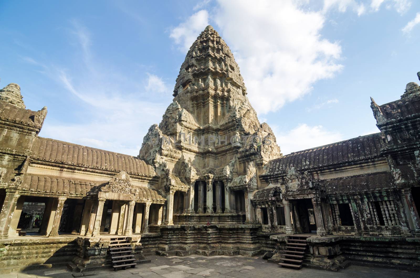 Central Tower of Angkor Wat in Siem Reap, Cambodia
