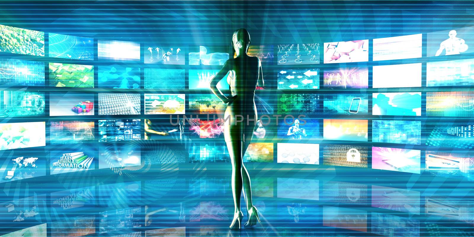 A Technology Industry Network As a Wallpaper