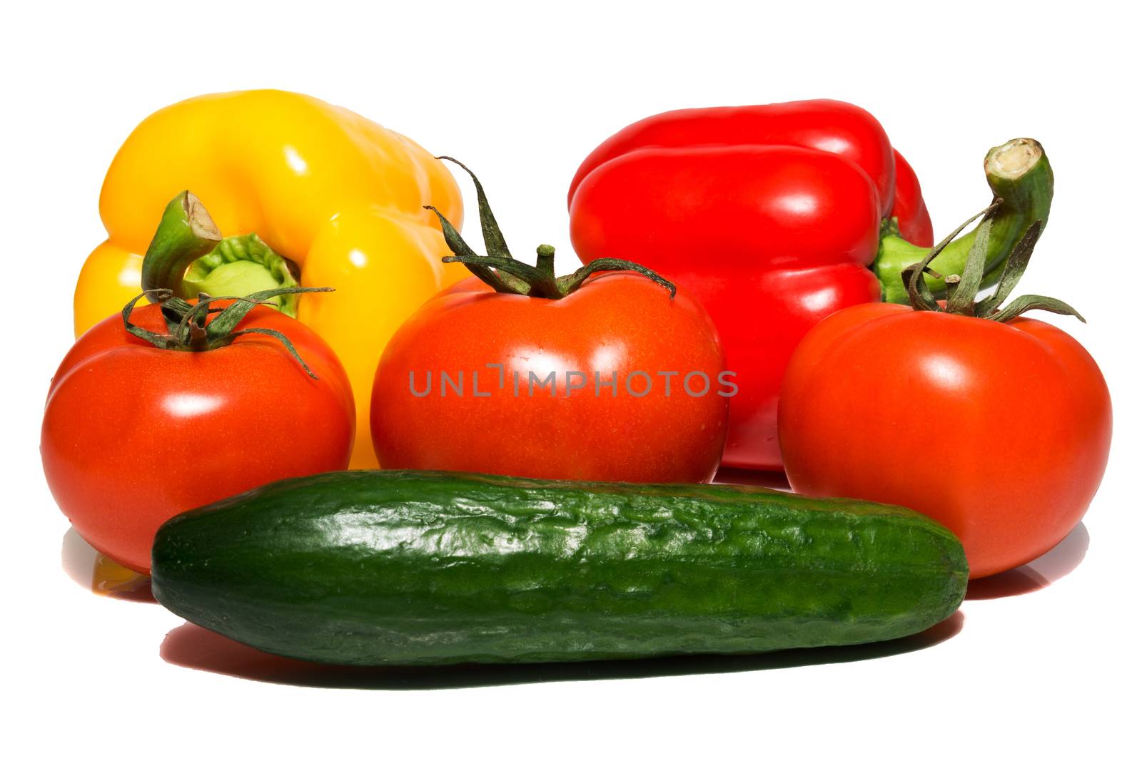 vegetable on a white background by AlexBush