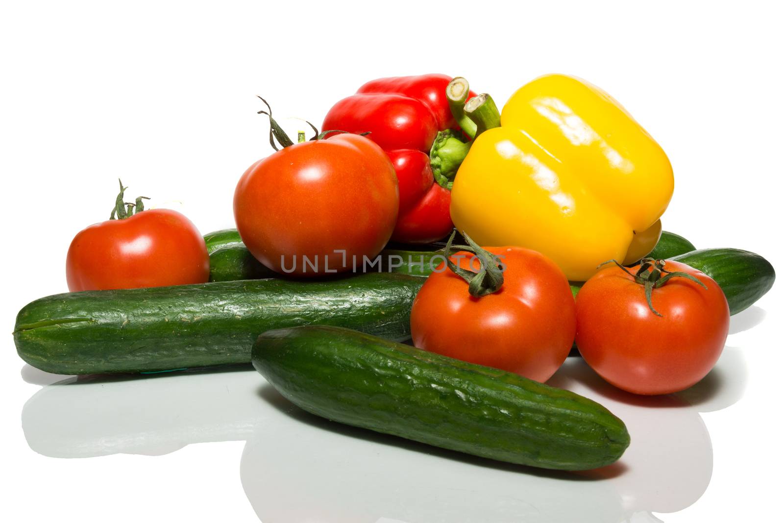 vegetable on a white background by AlexBush