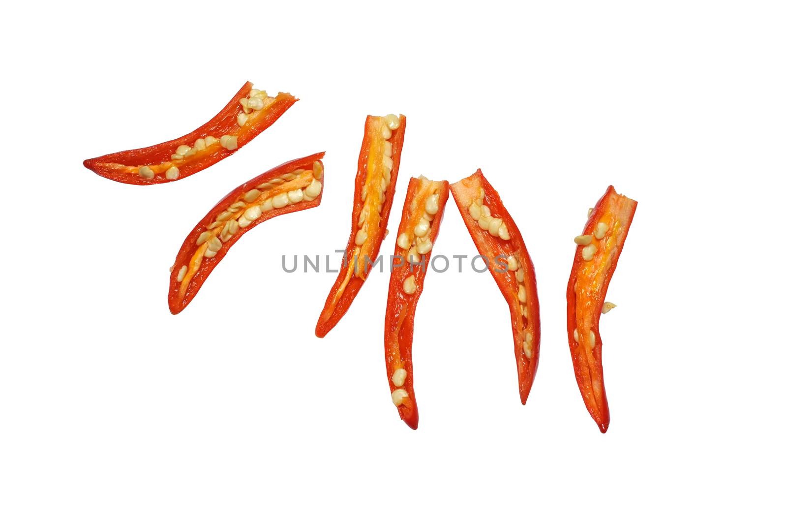 Red chilli with some slice