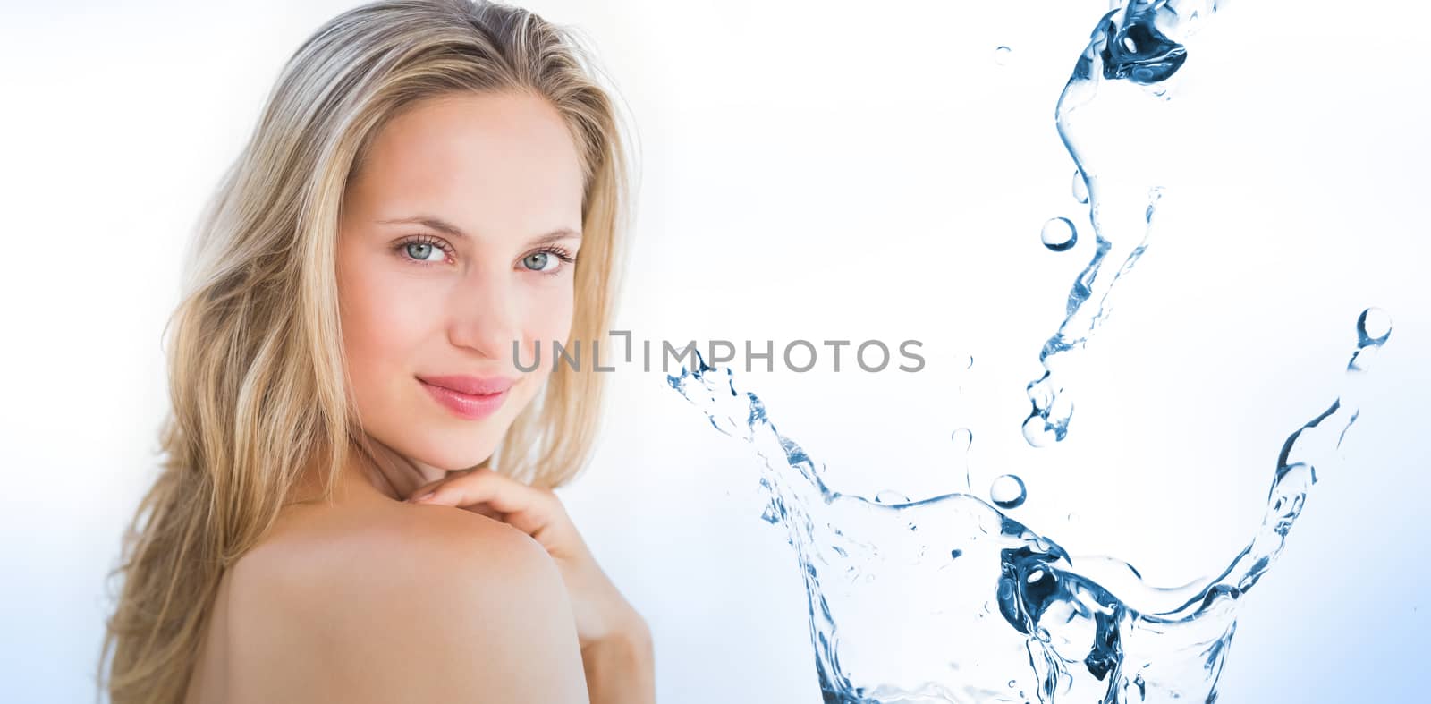 Composite image of water bubbling on white surface by Wavebreakmedia