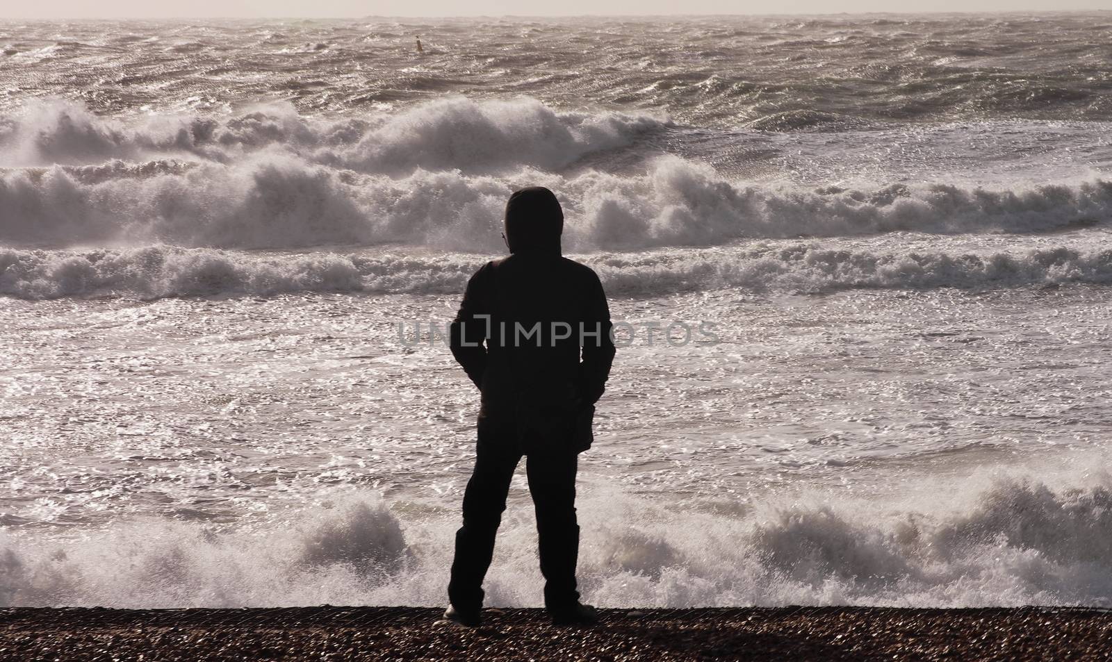 UK, Dorset: Waves crash on the south coastal beaches at Dorset as Storm Imogen batters the UK with winds reaching up to 80mph on February 8, 2016. With the UK on amber alert, gale-force winds and heavy rainfall have caused disruption to local train and ferry services. A 64-year-old inspector from the Royal Society for the Prevention of Cruelty to Animals reportedly went missing Sunday.