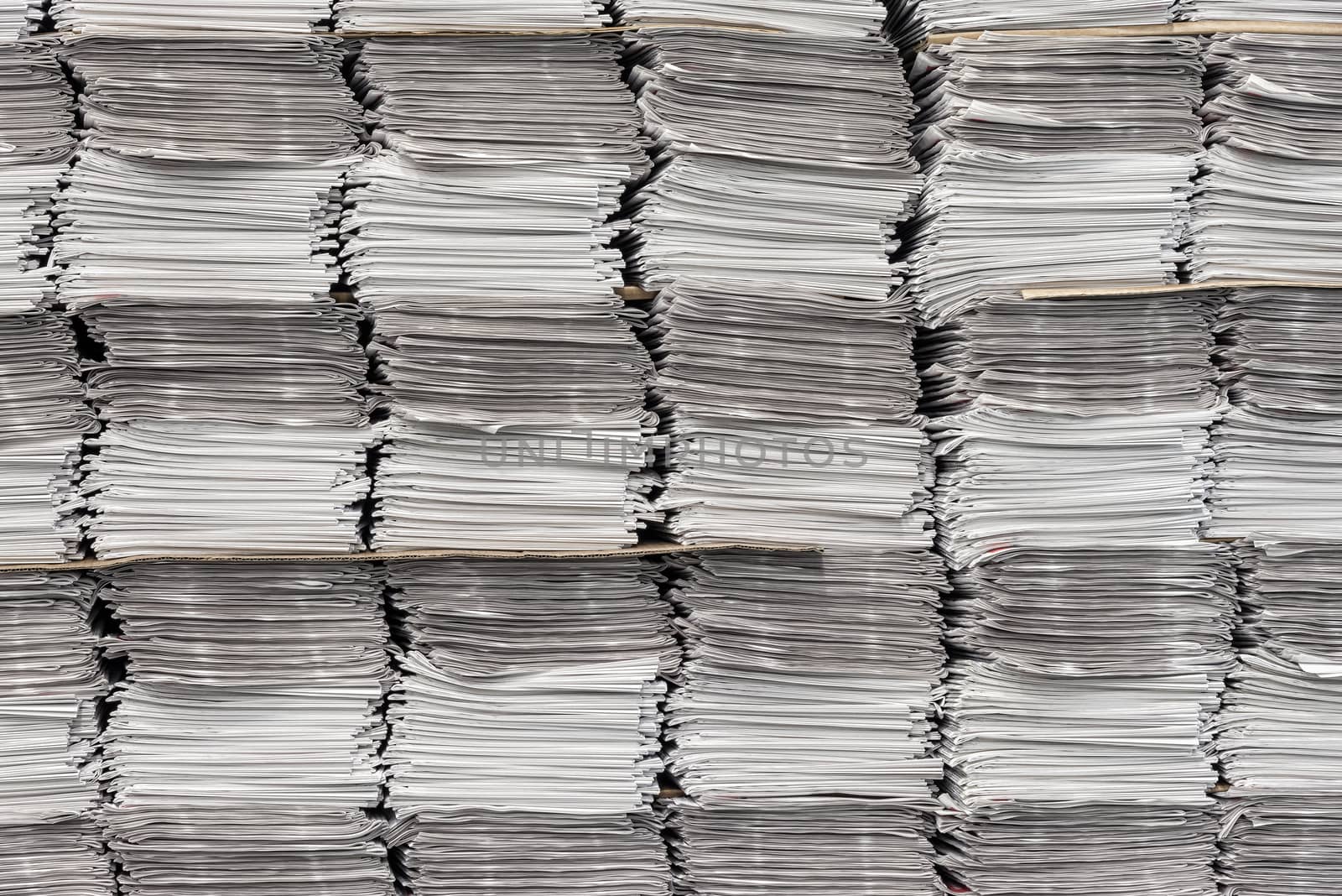 Newspaper Stacks Background by stockbuster1