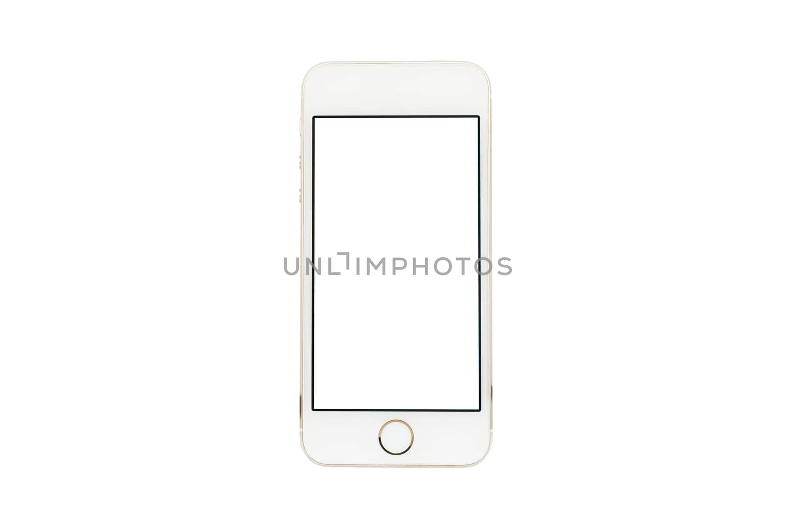 Mobile phone on white background.With clipping path.