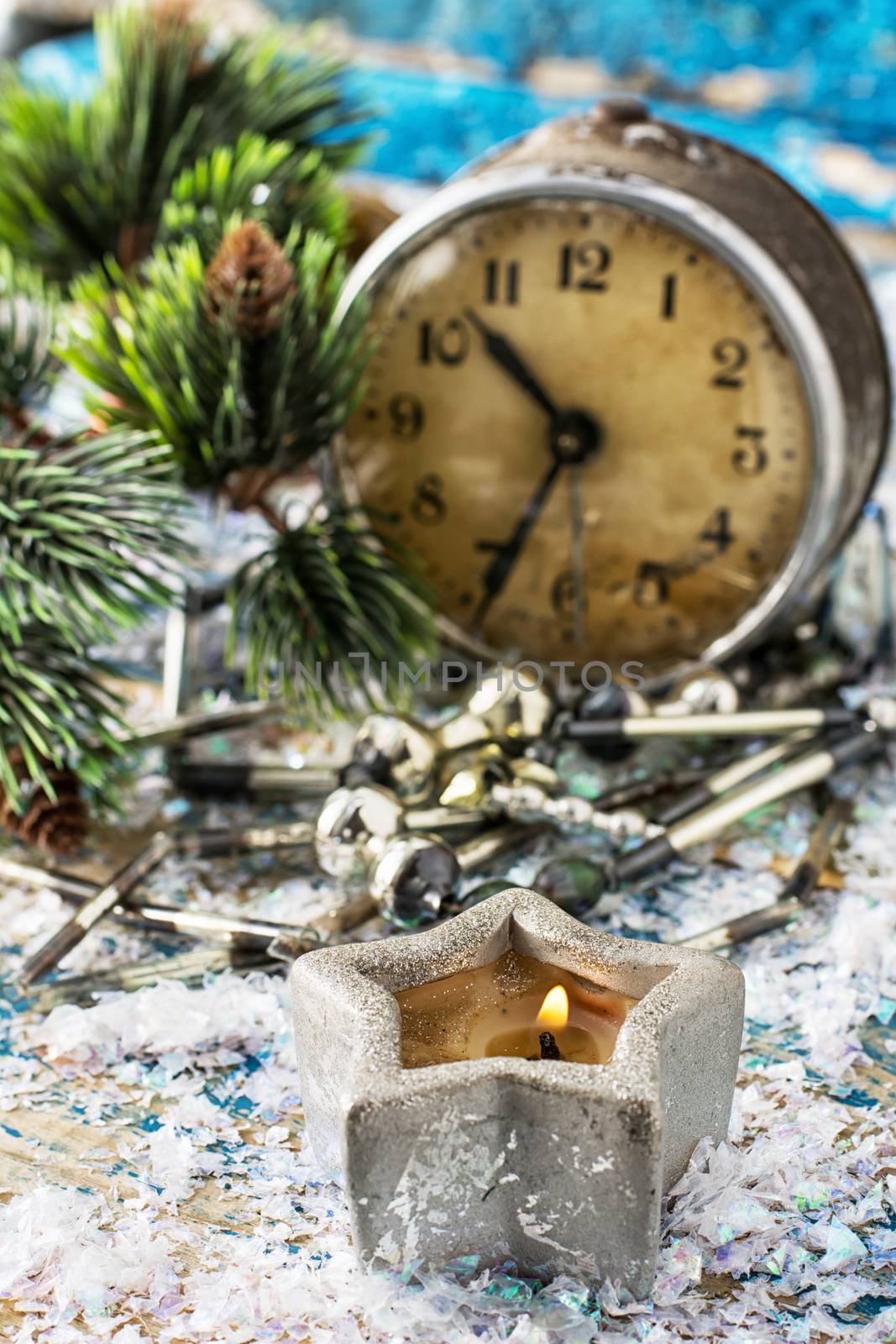 preparing decorations for new year holidays